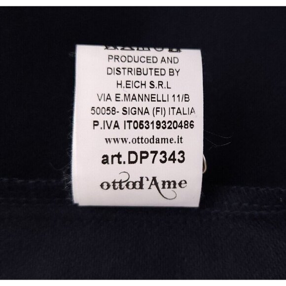 Ottod'ame Pleated Wool Blend Shorts Size 2 Blue NWT - Picture 12 of 12